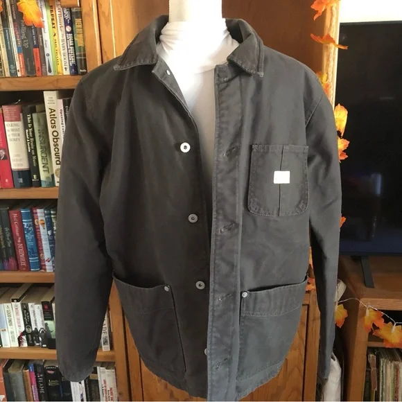 EUC Quiksilver Men's Charcoal Jacket - Picture 2 of 7